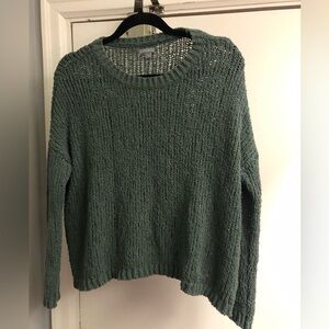 Arie Small Green sweater cropped drop shoulder